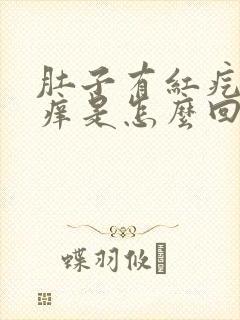 肚子有红疙瘩还痒是怎么回事