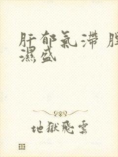 肝郁气滞 脾虚湿盛封面