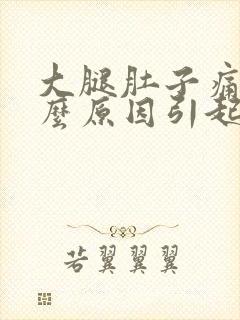 大腿肚子痛疼什么原因引起的