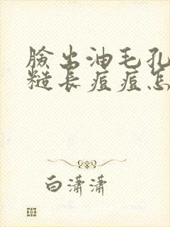 脸出油毛孔大粗糙长痘痘怎么改善