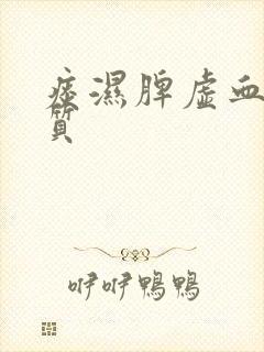 痰湿脾虚血瘀体质封面