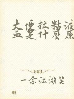 大便拉粘液带鲜血是什么原因