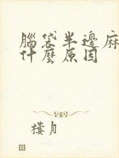 脑袋半边麻木是什么原因