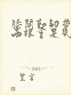 膝关节韧带断了两根会是几级残