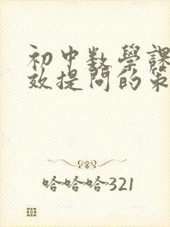 初中数学课堂有效提问的策略