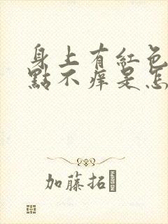 身上有红色的斑点不痒是怎么回事