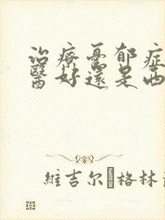 治疗忧郁症是中医好还是西医好封面
