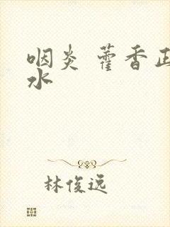 咽炎 藿香正气水