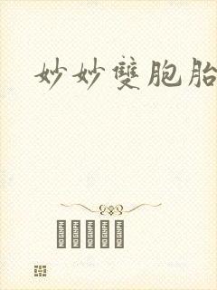 妙妙双胞胎封面