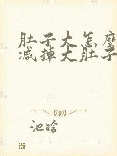 肚子大怎么锻炼减掉大肚子最快的方法封面