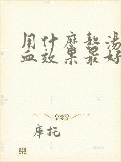 用什么熬汤补气血效果最好