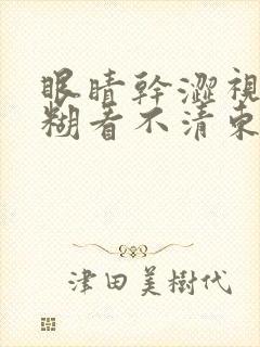 眼睛干涩视力模糊看不清东西原因封面