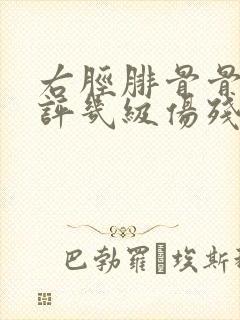 右胫腓骨骨折能评几级伤残