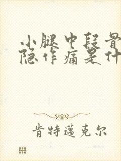小腿中段骨头隐隐作痛是什么原因封面