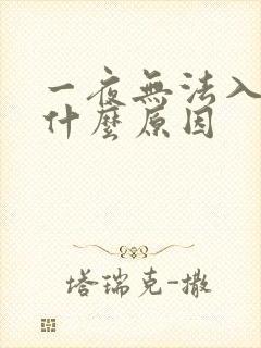 一夜无法入睡是什么原因