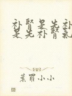 补肾是先补精还是先补肾气
