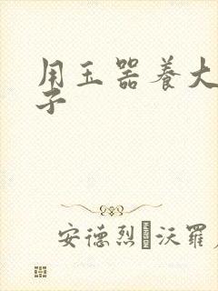 用玉器养大的皇子