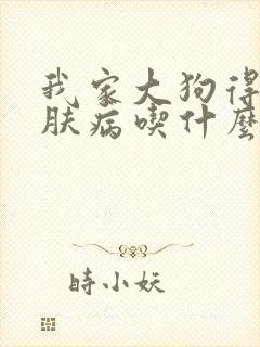 我家大狗得了皮肤病吃什么药可以治好