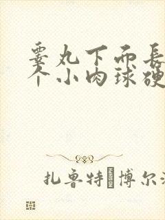 睾丸下面长了一个小肉球硬硬的