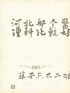 河北哪个医院心理科比较好