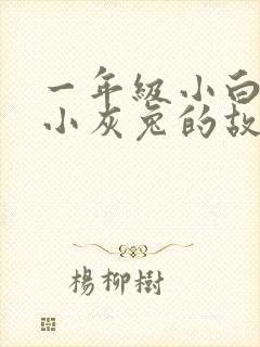 一年级小白兔和小灰兔的故事道理封面