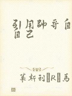 引用帅哥自己玩自己封面