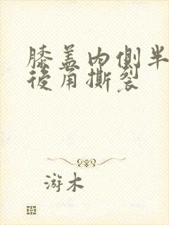 膝盖内侧半月板后角撕裂