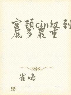 宫颈cin级到底多严重封面