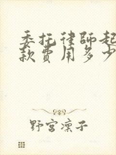 委托律师起诉欠款费用多少封面
