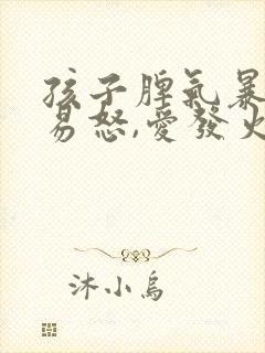 孩子脾气暴躁,易怒,爱发火自残
