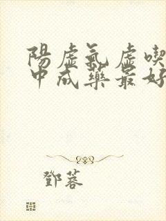 阳虚气虚吃什么中成药最好