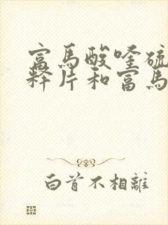 富马酸喹硫平缓释片和富马酸喹硫平片的区别