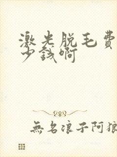 激光脱毛费用多少钱啊