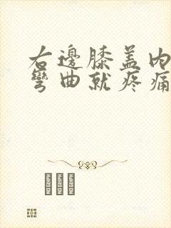 右边膝盖内侧一弯曲就疼痛,有异响