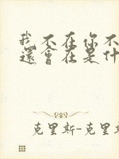 我不在你不在谁还会在是什么歌