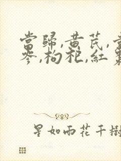当归,黄芪,党参,枸杞,红枣