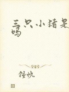 三只小猪是童话吗封面
