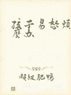 孩子易怒烦躁怎么办封面