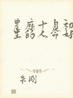 农历十月初十出生的人命好吗