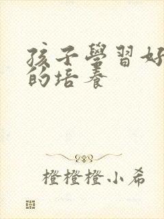 孩子学习好习惯的培养