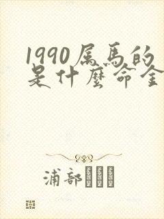 1990属马的是什么命金木水火土五行封面
