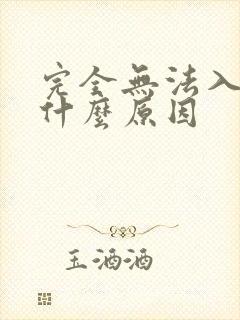 完全无法入睡是什么原因