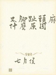 又脚趾头麻木是什么原因