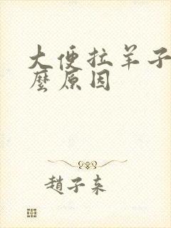 大便拉羊子屎什么原因
