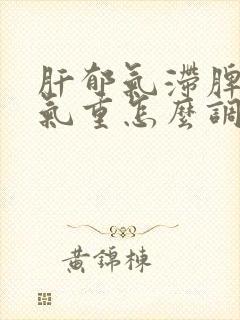 肝郁气滞脾虚湿气重怎么调理
