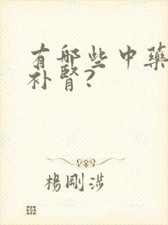 有哪些中药可以补肾?