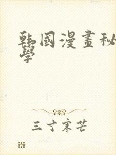 韩国漫画秘密教学