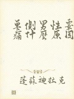 单侧男性睾丸疼痛什么原因封面