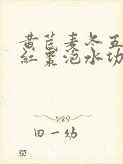 黄芪麦冬五味子红枣泡水功效