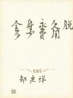 全身永久脱毛要多少费用